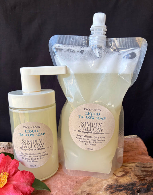 100% Pure Liquid Tallow Soap…only two ingredients