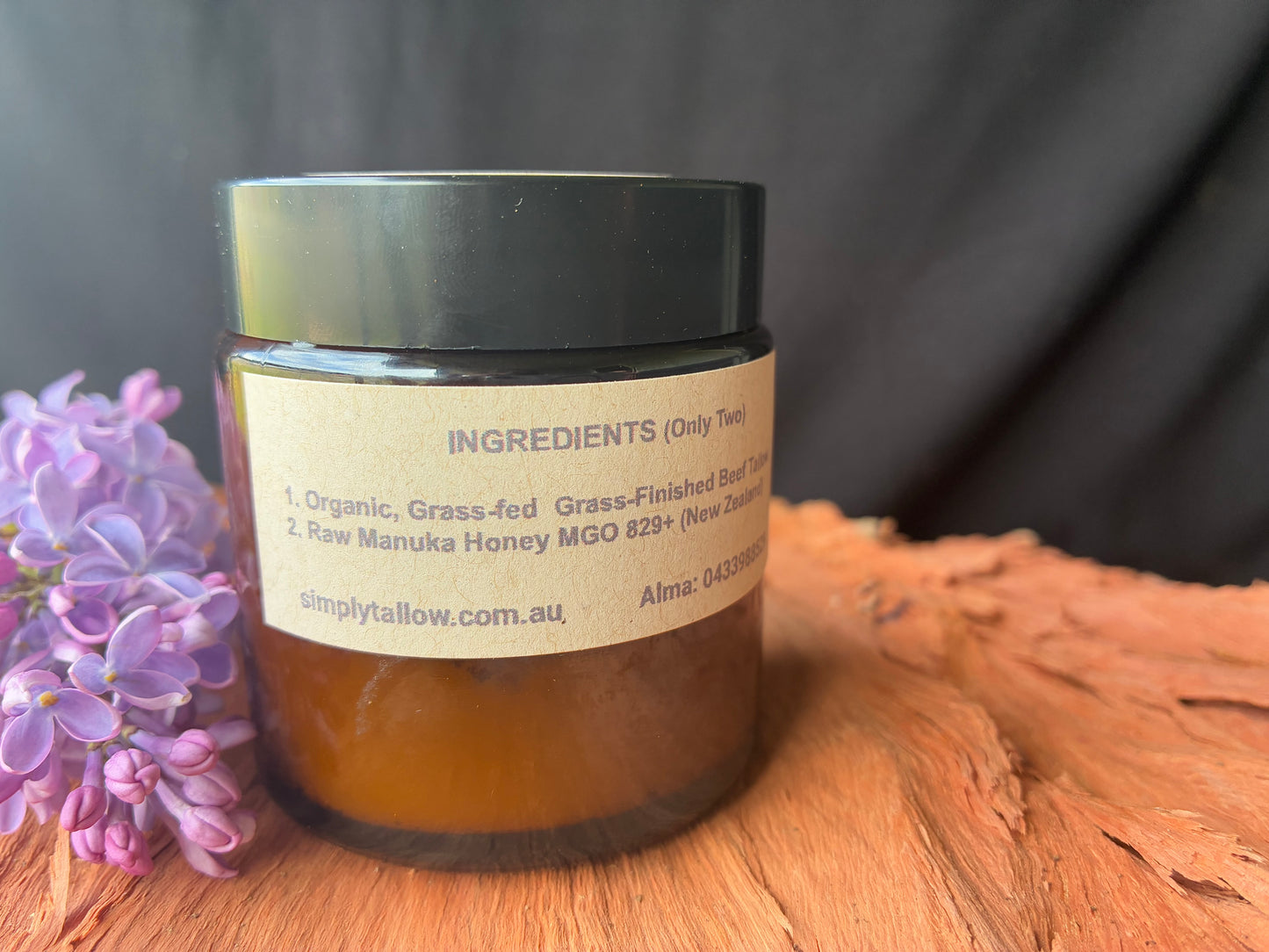 Whipped Tallow with Manuka Honey MGO 829+          Just 2 Ingredients/ Grass Fed & Grass Finished/ Eczema/ Psoriasis/ Rosacea/ Healing/ Hydrating