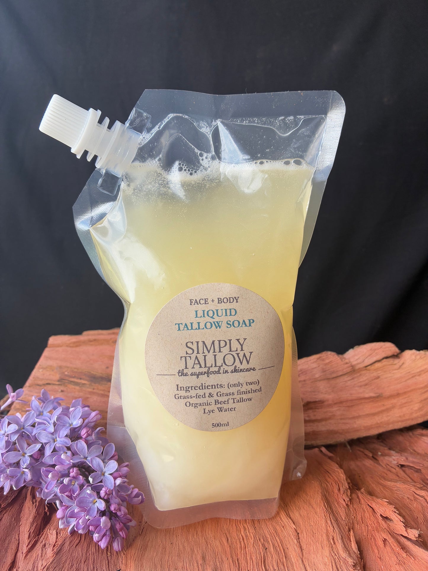 100% Pure Liquid Tallow Soap…only two ingredients