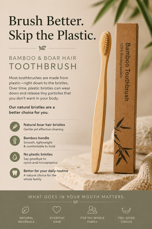 💥NEW💥 Bamboo and Boar Bristle Toothbrush