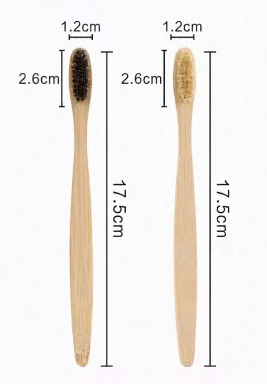 💥NEW💥 BAMBOO & BOAR or HORSE BRISTLE TOOTHBRUSHES