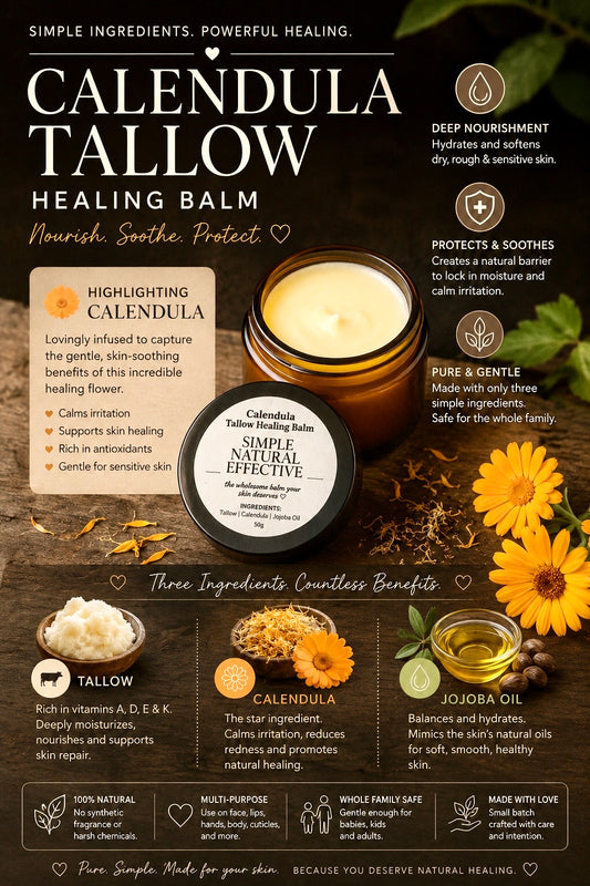 🌼NEW🌼 Calendula InfusedTallow Healing Balm/Salve