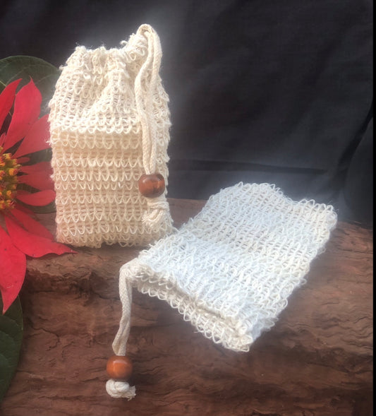 NATURAL SISAL SOAP SAVER BAGS