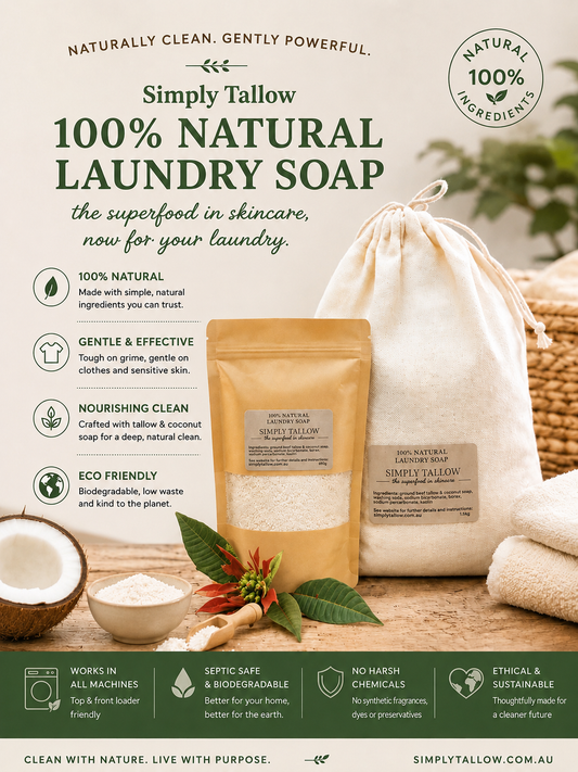 💥NEW💥 100% Natural Laundry Soap
Simple Ingredients. Powerful Clean.
A formula for sensitive skin that REALLY works!