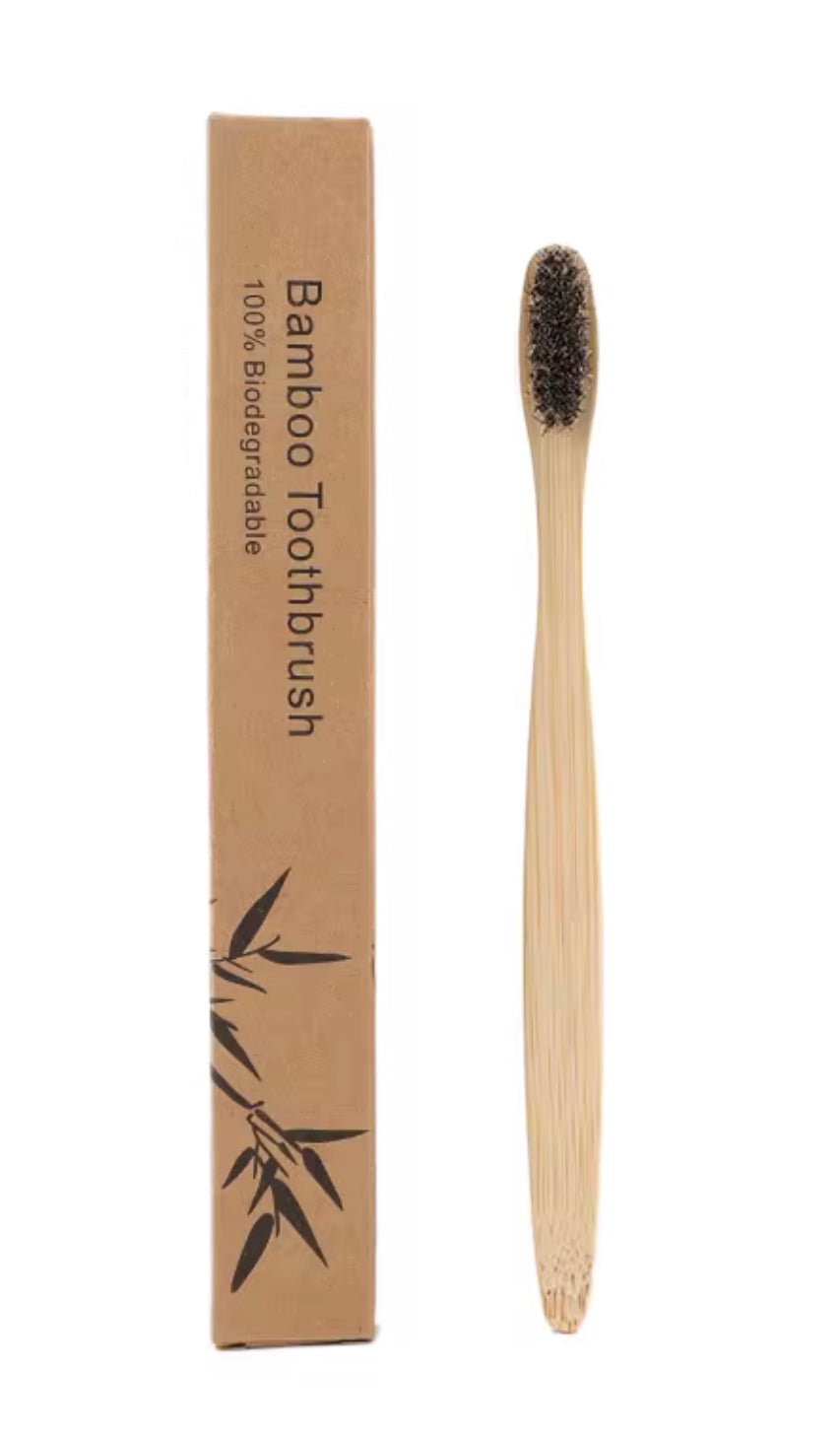 💥NEW💥 BAMBOO & BOAR or HORSE BRISTLE TOOTHBRUSHES