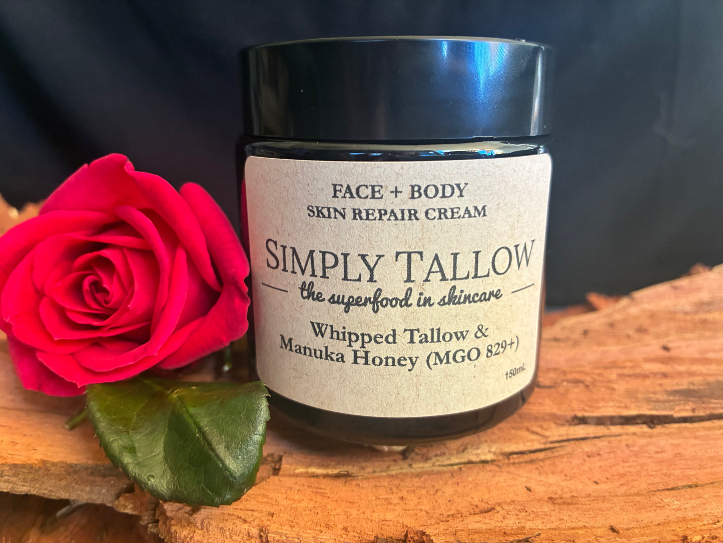Whipped Tallow with Manuka Honey (MGO 829+) Just 2 Ingredients/ Grass Fed & Grass Finished/ Eczema/ Psoriasis/ Rosacea/ Healing/ Hydrating