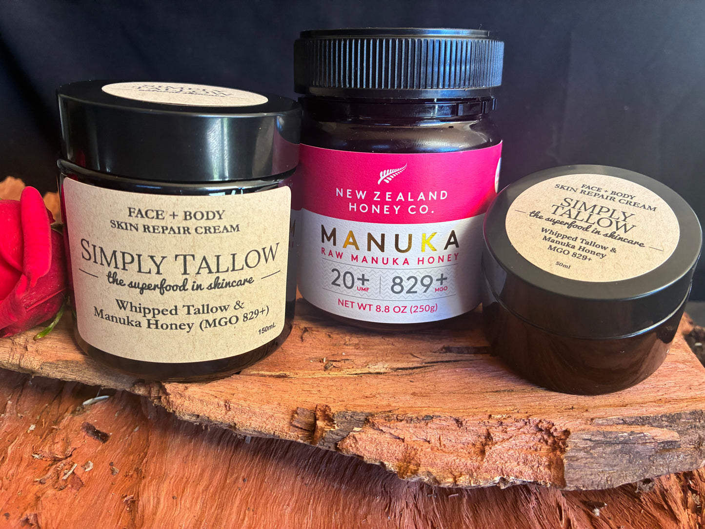 Whipped Tallow with Manuka Honey (MGO 829+) Just 2 Ingredients/ Grass Fed & Grass Finished/ Eczema/ Psoriasis/ Rosacea/ Healing/ Hydrating